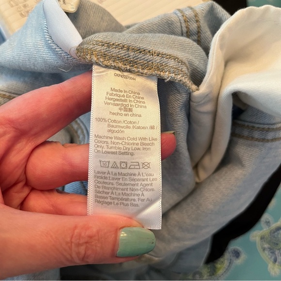 Madewell Denim Sleeveless Seamed Mini Dress A-line Pockets Women’s Size 6 - Picture 9 of 10